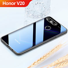 Custodia Silicone Trasparente Ultra Sottile Cover Morbida H02 per Huawei Honor View 20 Nero