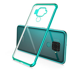 Custodia Silicone Trasparente Ultra Sottile Cover Morbida H02 per Huawei Mate 30 Lite Verde