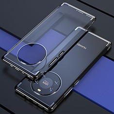 Custodia Silicone Trasparente Ultra Sottile Cover Morbida H02 per Huawei Mate 40 Nero