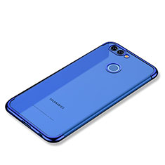 Custodia Silicone Trasparente Ultra Sottile Cover Morbida H02 per Huawei Nova 2 Blu