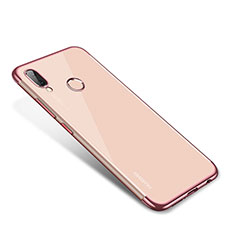 Custodia Silicone Trasparente Ultra Sottile Cover Morbida H02 per Huawei Nova 3 Oro Rosa