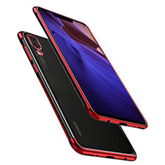 Custodia Silicone Trasparente Ultra Sottile Cover Morbida H02 per Huawei Nova 3 Rosso