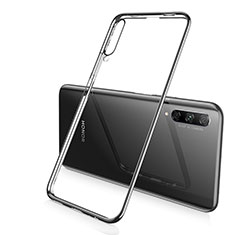 Custodia Silicone Trasparente Ultra Sottile Cover Morbida H02 per Huawei P Smart Pro (2019) Nero