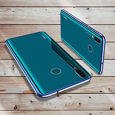 Custodia Silicone Trasparente Ultra Sottile Cover Morbida H02 per Huawei Y9 (2019) Blu