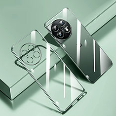 Custodia Silicone Trasparente Ultra Sottile Cover Morbida H02 per OnePlus 11 5G Verde