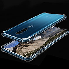Custodia Silicone Trasparente Ultra Sottile Cover Morbida H02 per OnePlus 7T Pro 5G Chiaro
