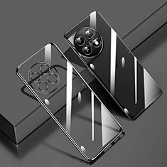 Custodia Silicone Trasparente Ultra Sottile Cover Morbida H02 per OnePlus Ace 2 5G Nero