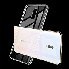 Custodia Silicone Trasparente Ultra Sottile Cover Morbida H02 per Oppo Realme X Chiaro