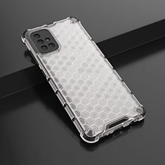 Custodia Silicone Trasparente Ultra Sottile Cover Morbida H02 per Samsung Galaxy A71 4G A715 Bianco