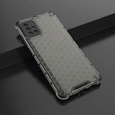 Custodia Silicone Trasparente Ultra Sottile Cover Morbida H02 per Samsung Galaxy A71 5G Nero
