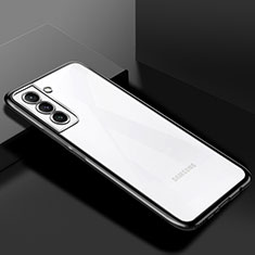 Custodia Silicone Trasparente Ultra Sottile Cover Morbida H02 per Samsung Galaxy S21 FE 5G Nero