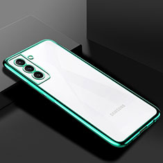 Custodia Silicone Trasparente Ultra Sottile Cover Morbida H02 per Samsung Galaxy S23 5G Verde