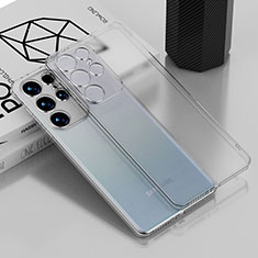 Custodia Silicone Trasparente Ultra Sottile Cover Morbida H02 per Samsung Galaxy S23 Ultra 5G Chiaro