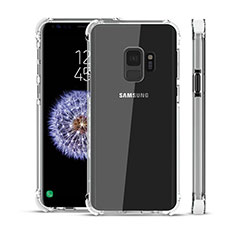 Custodia Silicone Trasparente Ultra Sottile Cover Morbida H02 per Samsung Galaxy S9 Chiaro