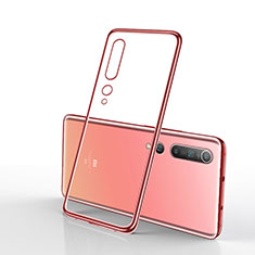 Custodia Silicone Trasparente Ultra Sottile Cover Morbida H02 per Xiaomi Mi 10 Rosa