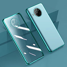 Custodia Silicone Trasparente Ultra Sottile Cover Morbida H02 per Xiaomi Mi 10i 5G Verde
