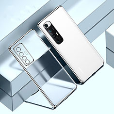Custodia Silicone Trasparente Ultra Sottile Cover Morbida H02 per Xiaomi Mi 10S 5G Argento