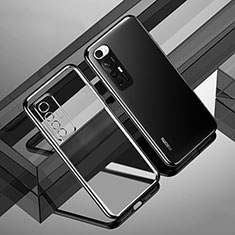 Custodia Silicone Trasparente Ultra Sottile Cover Morbida H02 per Xiaomi Mi 10S 5G Nero