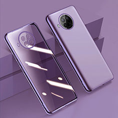 Custodia Silicone Trasparente Ultra Sottile Cover Morbida H02 per Xiaomi Mi 10T Lite 5G Viola