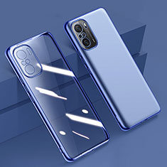 Custodia Silicone Trasparente Ultra Sottile Cover Morbida H02 per Xiaomi Mi 11i 5G Blu