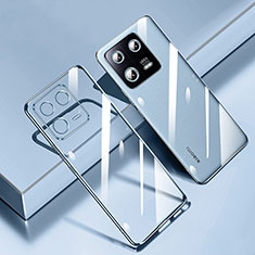 Custodia Silicone Trasparente Ultra Sottile Cover Morbida H02 per Xiaomi Mi 13 Pro 5G Blu