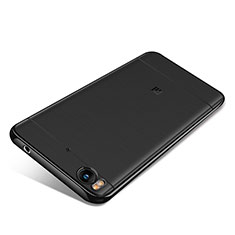 Custodia Silicone Trasparente Ultra Sottile Cover Morbida H02 per Xiaomi Mi 5S 4G Nero