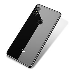 Custodia Silicone Trasparente Ultra Sottile Cover Morbida H02 per Xiaomi Mi 8 Nero