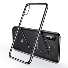 Custodia Silicone Trasparente Ultra Sottile Cover Morbida H02 per Xiaomi Mi 8 Pro Global Version Nero