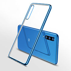 Custodia Silicone Trasparente Ultra Sottile Cover Morbida H02 per Xiaomi Mi 9 Lite Blu