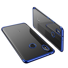 Custodia Silicone Trasparente Ultra Sottile Cover Morbida H02 per Xiaomi Mi A2 Blu