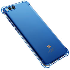Custodia Silicone Trasparente Ultra Sottile Cover Morbida H02 per Xiaomi Mi Note 3 Blu