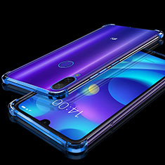 Custodia Silicone Trasparente Ultra Sottile Cover Morbida H02 per Xiaomi Mi Play 4G Blu
