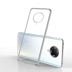 Custodia Silicone Trasparente Ultra Sottile Cover Morbida H02 per Xiaomi Poco F2 Pro Argento