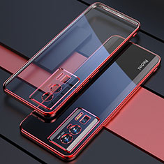 Custodia Silicone Trasparente Ultra Sottile Cover Morbida H02 per Xiaomi Poco F5 Pro 5G Rosso