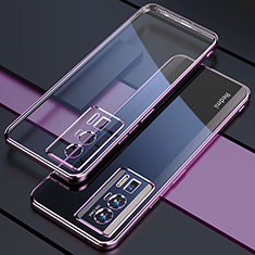 Custodia Silicone Trasparente Ultra Sottile Cover Morbida H02 per Xiaomi Poco F5 Pro 5G Viola