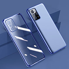 Custodia Silicone Trasparente Ultra Sottile Cover Morbida H02 per Xiaomi Poco X3 GT 5G Blu