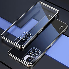 Custodia Silicone Trasparente Ultra Sottile Cover Morbida H02 per Xiaomi Redmi 10 4G Argento