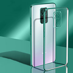 Custodia Silicone Trasparente Ultra Sottile Cover Morbida H02 per Xiaomi Redmi 10X 4G Verde