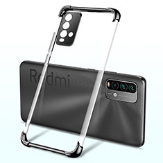 Custodia Silicone Trasparente Ultra Sottile Cover Morbida H02 per Xiaomi Redmi 9T 4G Nero