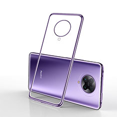 Custodia Silicone Trasparente Ultra Sottile Cover Morbida H02 per Xiaomi Redmi K30 Pro Zoom Viola