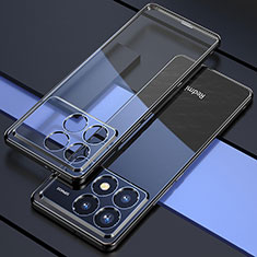 Custodia Silicone Trasparente Ultra Sottile Cover Morbida H02 per Xiaomi Redmi K70E 5G Nero