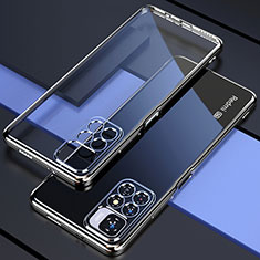 Custodia Silicone Trasparente Ultra Sottile Cover Morbida H02 per Xiaomi Redmi Note 11 5G Argento