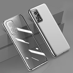 Custodia Silicone Trasparente Ultra Sottile Cover Morbida H02 per Xiaomi Redmi Note 11S 4G Argento