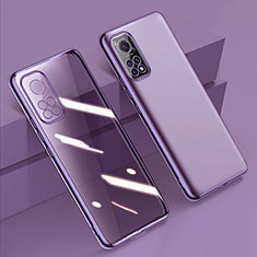 Custodia Silicone Trasparente Ultra Sottile Cover Morbida H02 per Xiaomi Redmi Note 11S 4G Viola