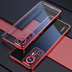 Custodia Silicone Trasparente Ultra Sottile Cover Morbida H02 per Xiaomi Redmi Note 12S Rosso