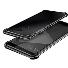 Custodia Silicone Trasparente Ultra Sottile Cover Morbida H02 per Xiaomi Redmi Note 4 Nero