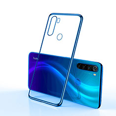 Custodia Silicone Trasparente Ultra Sottile Cover Morbida H02 per Xiaomi Redmi Note 8 (2021) Blu