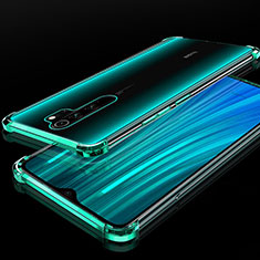 Custodia Silicone Trasparente Ultra Sottile Cover Morbida H02 per Xiaomi Redmi Note 8 Pro Verde