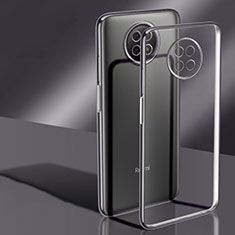 Custodia Silicone Trasparente Ultra Sottile Cover Morbida H02 per Xiaomi Redmi Note 9 5G Nero
