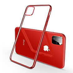 Custodia Silicone Trasparente Ultra Sottile Cover Morbida H03 per Apple iPhone 11 Pro Rosso